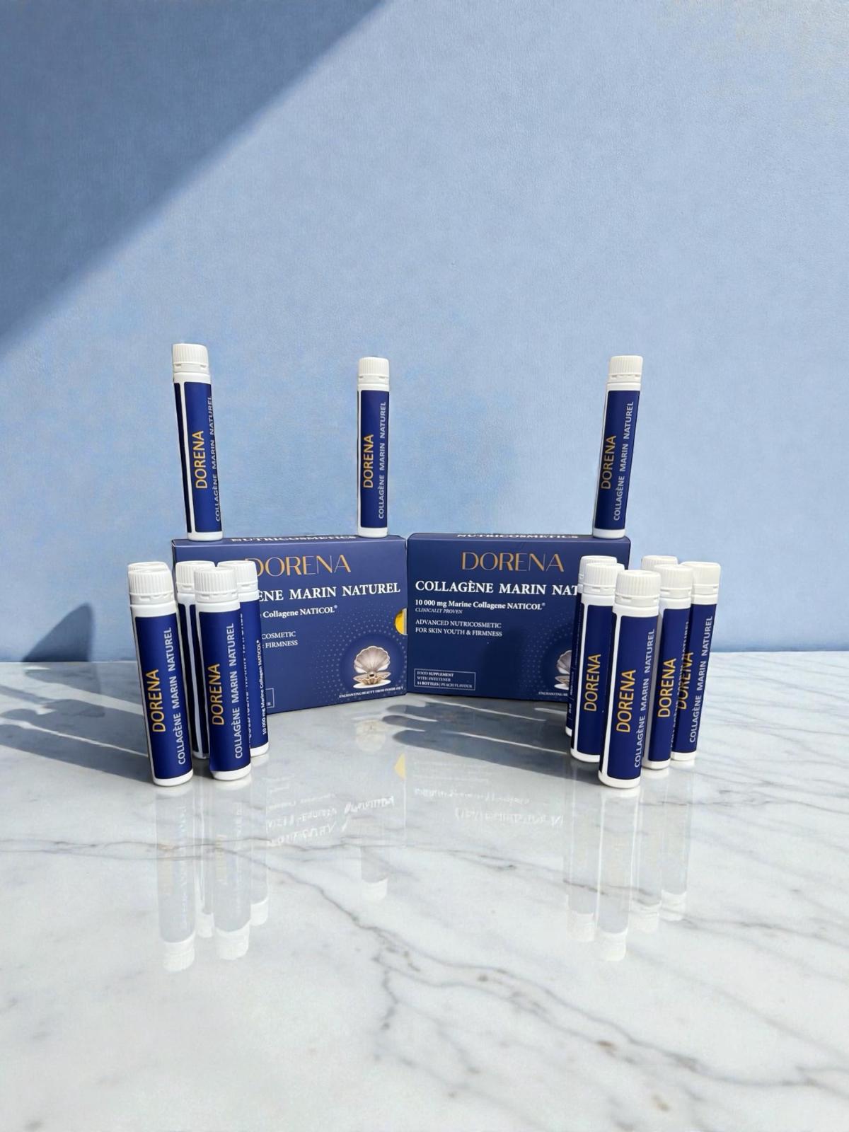 Dorena Collagene – Marine Collagen Shots (10,000 mg) 2 Boxes – One month course