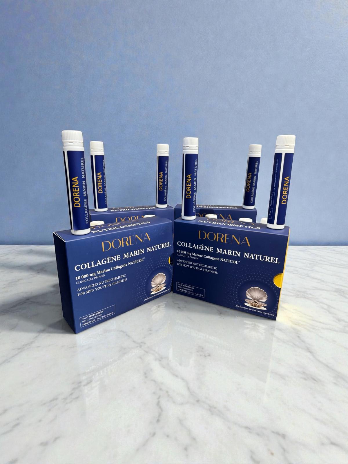 Dorena Collagene – Marine Collagen Shots (10,000 mg) 4 Boxes – Two month course